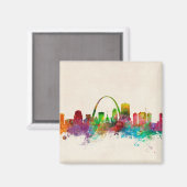 St Louis Missouri Skyline Magneet (Voorkant / Achterkant)