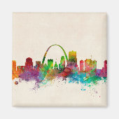 St Louis Missouri Skyline Magneet (Voorkant)