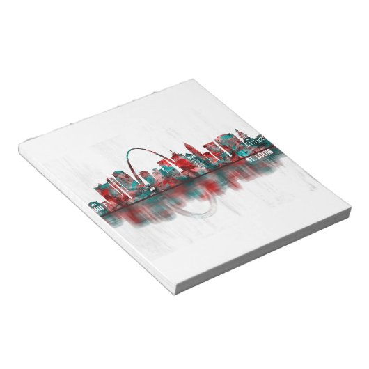 St. Louis Missouri Skyline Notitieblok (Schuin)