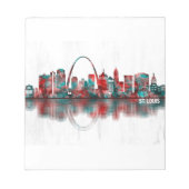 St. Louis Missouri Skyline Notitieblok (Voorkant)