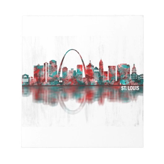 St. Louis Missouri Skyline Notitieblok (Voorkant)