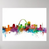 St Louis Missouri Skyline Poster (Voorkant)
