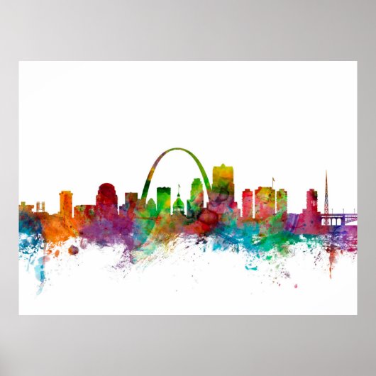 St Louis Missouri Skyline Poster (Voorkant)