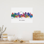 St. Louis Missouri Skyline Poster (Keuken)