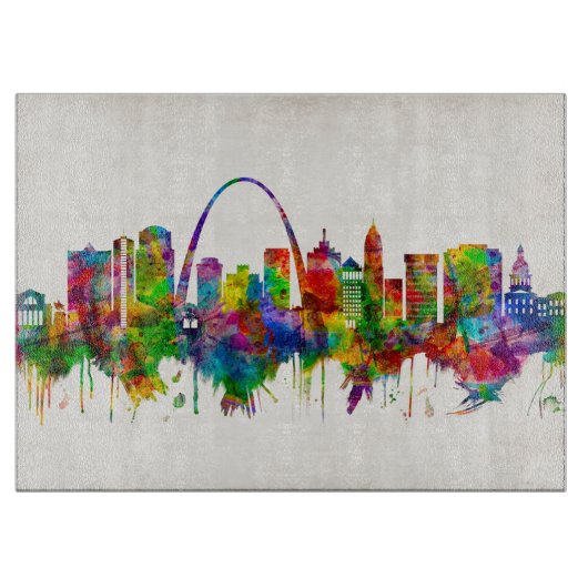 St. Louis Missouri Skyline Snijplank (Voorkant)