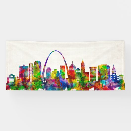 St. Louis Missouri Skyline Spandoek (Horizontaal)