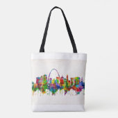 St. Louis Missouri Skyline Tote Bag (Achterkant)