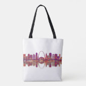 St. Louis Missouri Skyline Tote Bag (Achterkant)