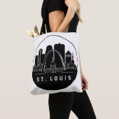 St. Louis Missouri Skyline Tote Bag (Dichtbij)