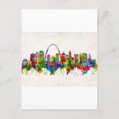 St. Louis Missouri Skyline Uitnodiging Briefkaart (Voorkant)