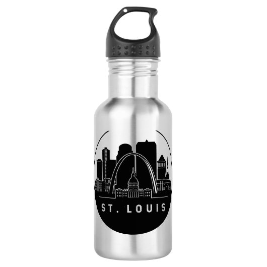 St. Louis Missouri Skyline Waterfles (Voorkant)