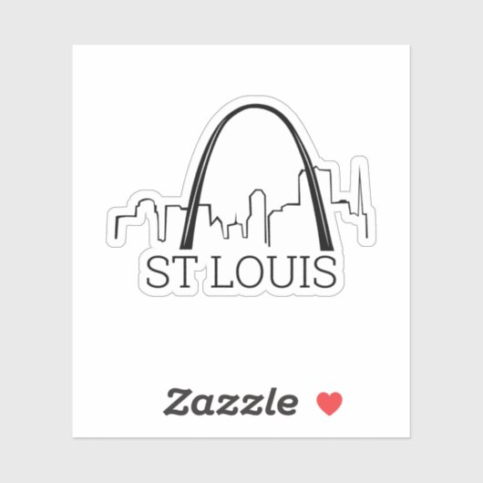 St. Louis, Missouri Sticker (Vel)