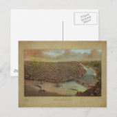 St. Louis Missouri van George Degen van 1873 Briefkaart (Voorkant / Achterkant)