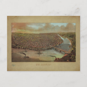 St. Louis Missouri van George Degen van 1873 Briefkaart