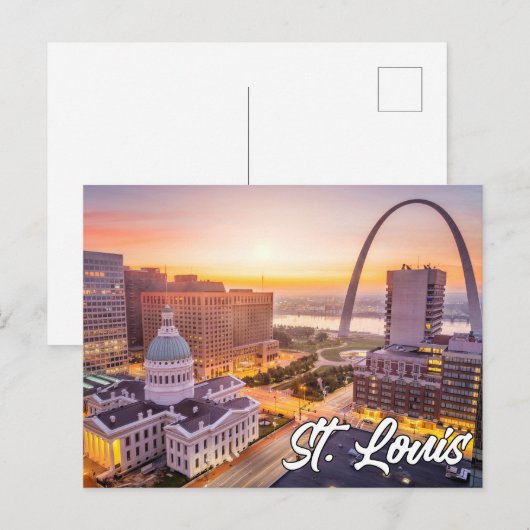 St. Louis, Missouri, Verenigde Staten Briefkaart (Voorkant / Achterkant)