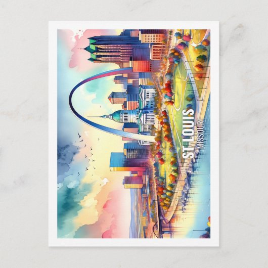 St Louis Missouri Verenigde Staten Famous Place wa Briefkaart (Voorkant)