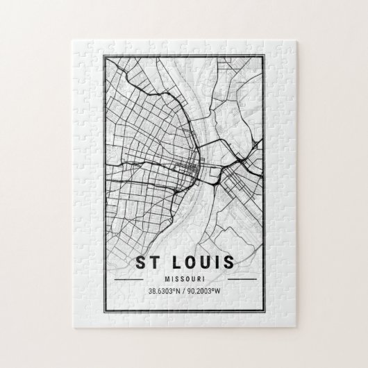 St Louis Missouri Verenigde Staten Steden Stadskaa Legpuzzel (Verticaal)