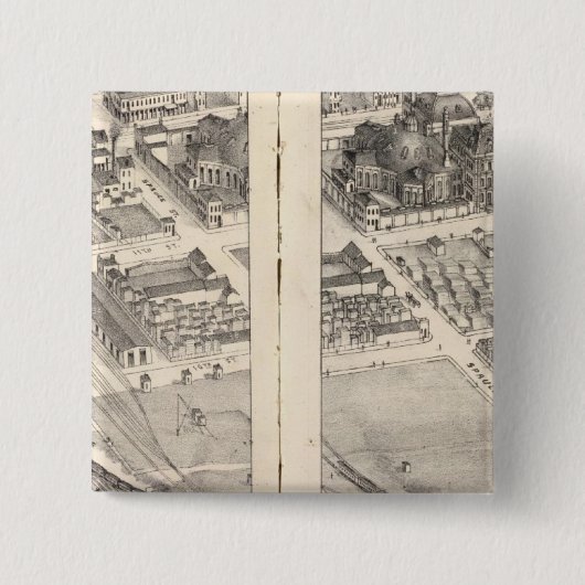 St. Louis, Missouri Vierkante Button 5,1 Cm (Voorkant)