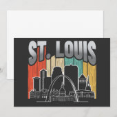 St. Louis Missouri Vintage Kaart (Voorkant / Achterkant)