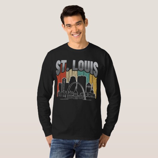 St. Louis Missouri Vintage T-shirt (Voorkant volledig)