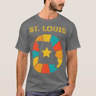 St Louis Missouri Vintage Verdrietig Souvenir T-shirt