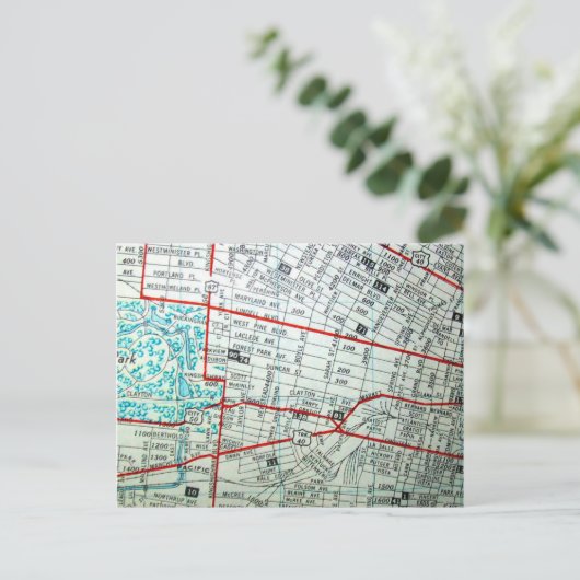 St. Louis, MO  kaart (Staand voorkant)