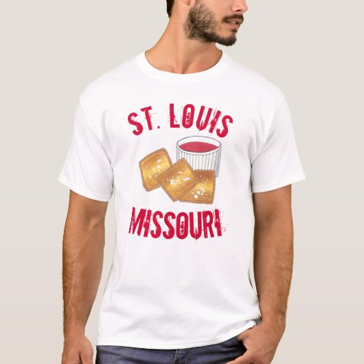 St. Louis MO Missouri Toasted Fried Ravioli Food T-shirt (Voorkant)