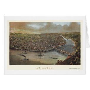 St. Louis, MO Panoramic Map - 1873