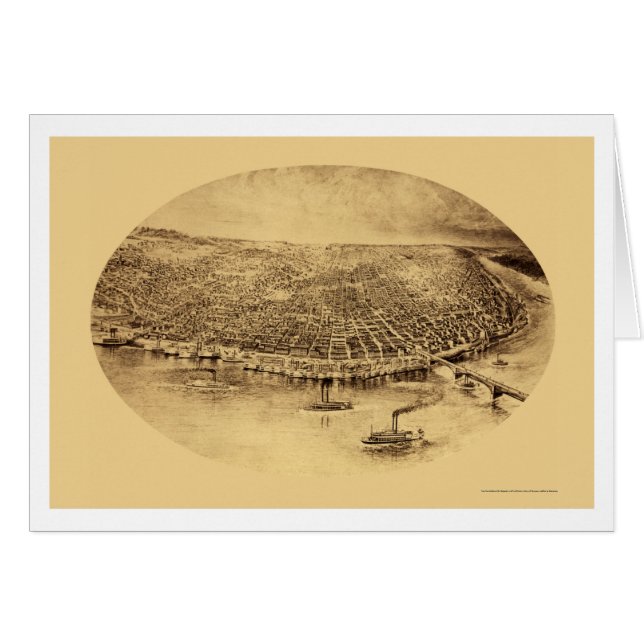 St. Louis, MO Panoramic Map - 1897 (Voorkant Horizontaal)