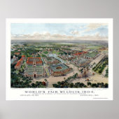 St. Louis, MO World's Fair Panoramic Map - 1904 Poster (Voorkant)