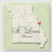 St. Louis Onderzetter, Saint Louis Onderzetters, Stenen Onderzetter (Voorkant)