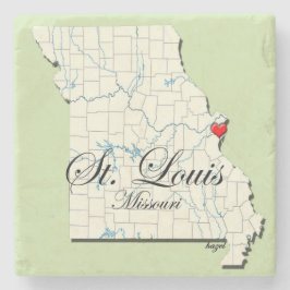 St. Louis Onderzetter, Saint Louis Onderzetters, Stenen Onderzetter