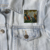 St. Louis pardon Mauclerc Vierkante Button 5,1 Cm (In situ)