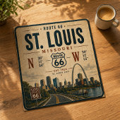 St Louis Route 66 Boog Coördinaten Legpuzzel