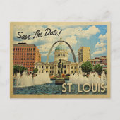 St Louis Save the Date Missouri Saint Louis Aankondigingskaart (Voorkant)