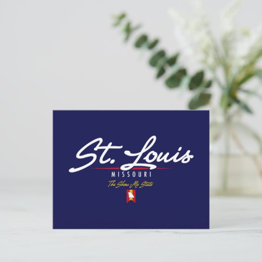 St. Louis Script Briefkaart (Staand voorkant)