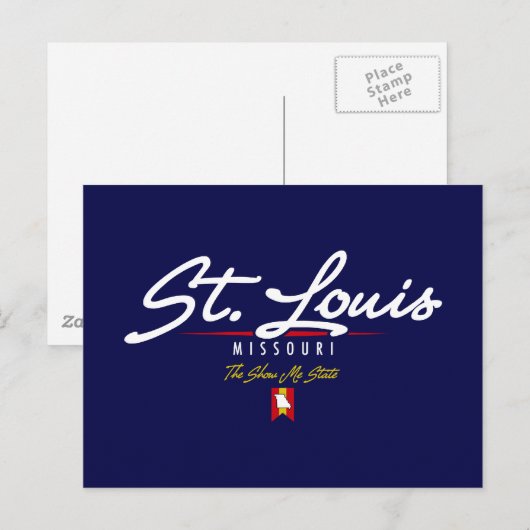St. Louis Script Briefkaart (Voorkant / Achterkant)
