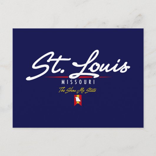 St. Louis Script Briefkaart (Voorkant)