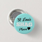 St Louis Shag Please Ice Ronde Button 3,2 Cm (Voorkant /achterkant)