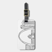 St. Louis Skyline Bagagelabel (Voorkant verticaal)