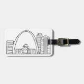 St. Louis Skyline Bagagelabel (Voorkant horizontaal)