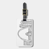 St. Louis Skyline Bagagelabel (Voorkant verticaal)