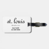 St. Louis Skyline Bagagelabel (Achterkant horizontaal)