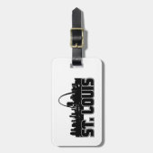 St. Louis Skyline Bagagelabel (Voorkant verticaal)