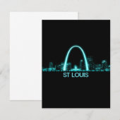 St Louis Skyline Bedankkaart (Voorkant / Achterkant)