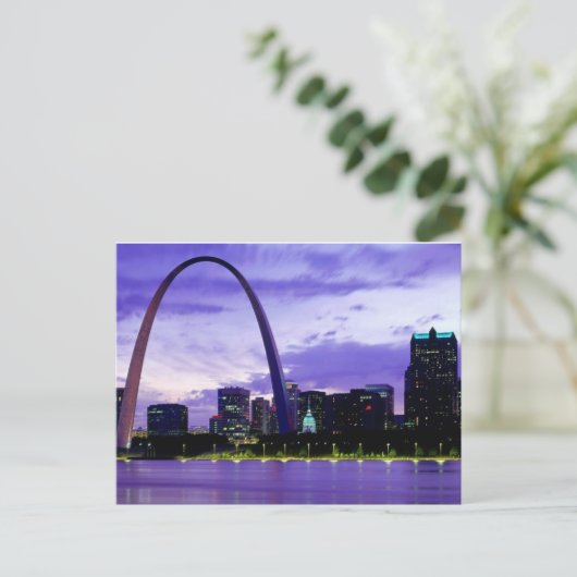 St. Louis Skyline Briefkaart (Staand voorkant)