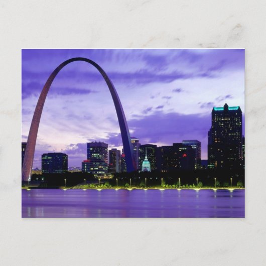 St. Louis Skyline Briefkaart (Voorkant)