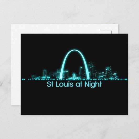 St Louis Skyline Briefkaart (Voorkant / Achterkant)