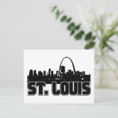 St Louis Skyline Briefkaart (Staand voorkant)