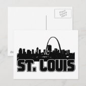 St Louis Skyline Briefkaart (Voorkant / Achterkant)